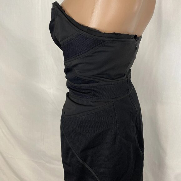 NEW ZAC POSEN Strapless A-Line Cocktail Dress • Size 8 • Black - Picture 9 of 16